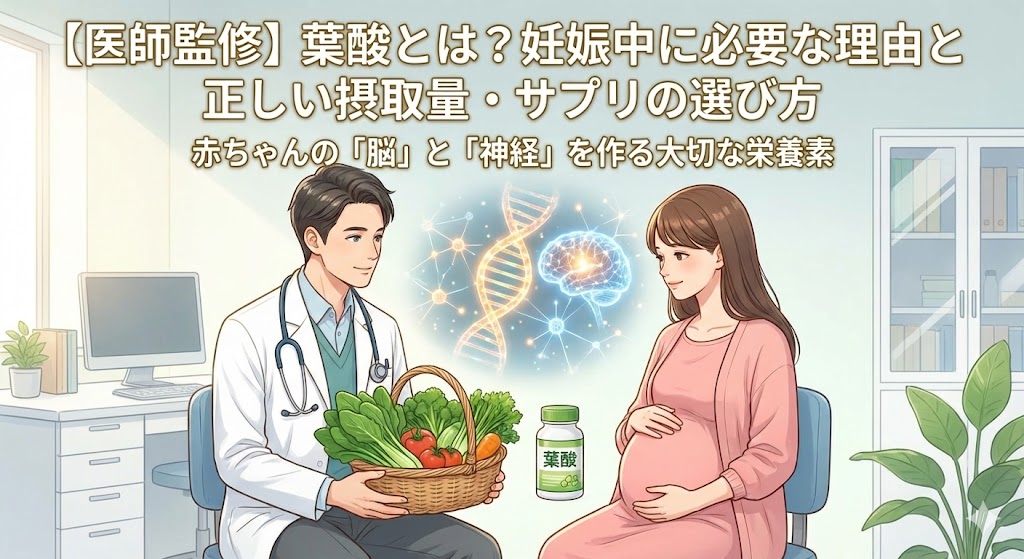 【医師監修】葉酸とは？妊娠中に必要な理由と正しい摂取量・サプリの選び方