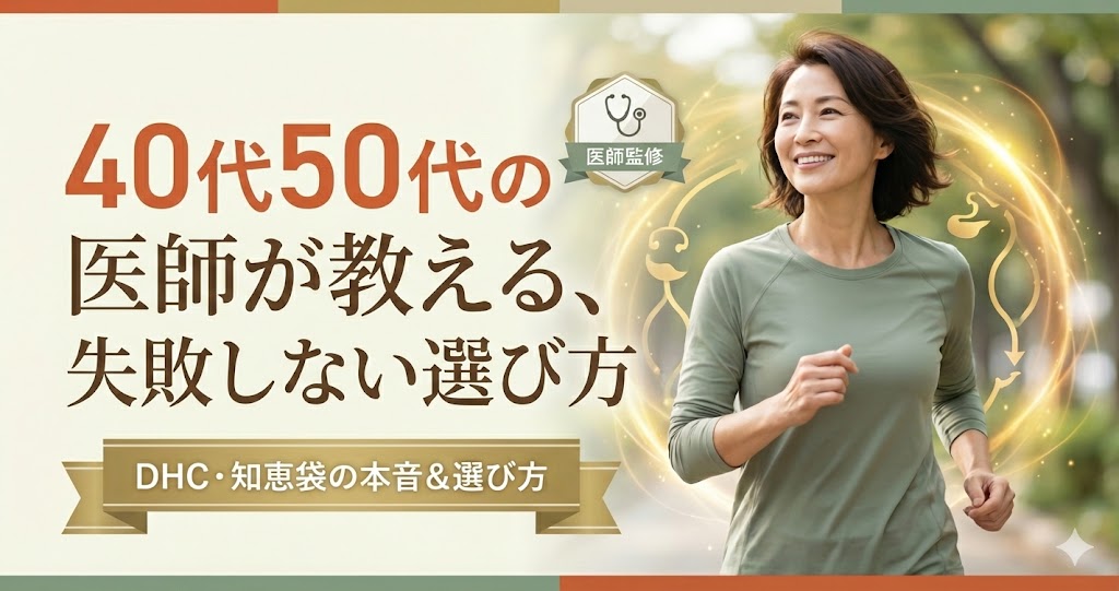 【医師監修】40代50代の「代謝を上げる」サプリの正解は？DHCや知恵袋の本音・選び方を徹底解説
