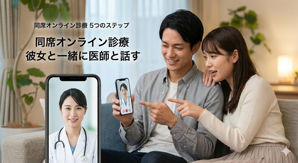 彼女のために今すぐ動く!男性主導の「同席オンライン診療」5つのステップ