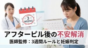 アフターピルを飲んだのに妊娠？生理がこない不安を解消する「3週間」のルールと判定方法【医師監修】