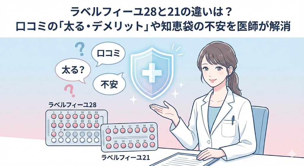 ラベルフィーユ28と21の違いは？口コミの「太る・デメリット」や知恵袋の不安を医師が解消