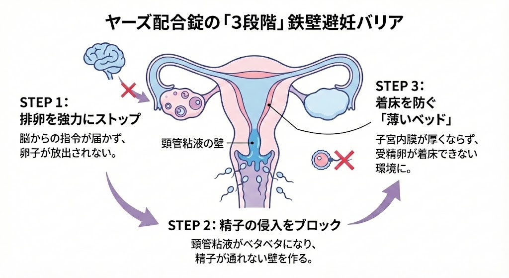 ヤーズ配合錠の避妊効果や保険適用ピル（LEP）と低用量ピル（OC）の違い、飲み忘れ時の対処法を解説する記事のアイキャッチ画像
