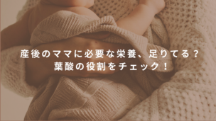 「産後の葉酸、もういらない？」迷ったママに知ってほしい大切なこと